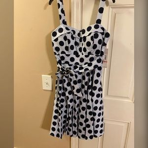 Vintage look polka dot dress